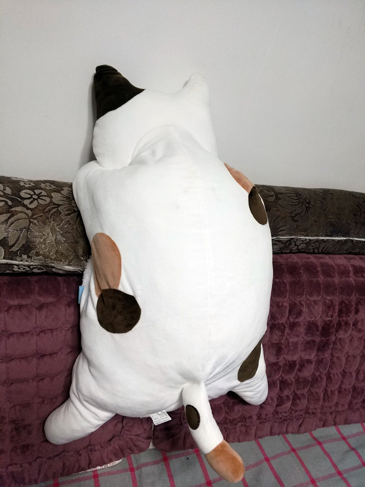 包邮日本派滋露四脚朝天爱猫睡垫冬季猫窝抱枕丑萌大型玩偶