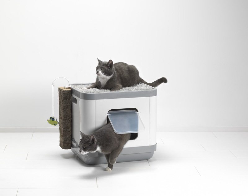 包邮比利时Moderna魔蛋多功能猫窝/猫厕所/猫抓板 逗猫棒 猫砂铲