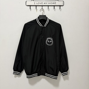 孤品捡漏C3578黑色外套男女同款棒球服立领薄短风衣【满3件包邮】