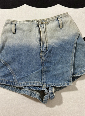 瑕疵特价C3572牛仔短裤夏季女装百搭蓝色休闲裤蓝色【满3件包邮】