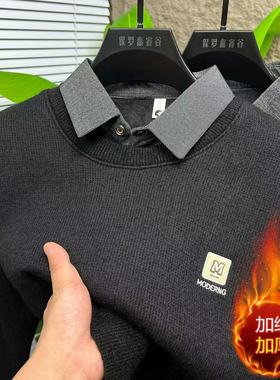 一号童品社 男士polo领假两件毛衣【B58】小字母随机