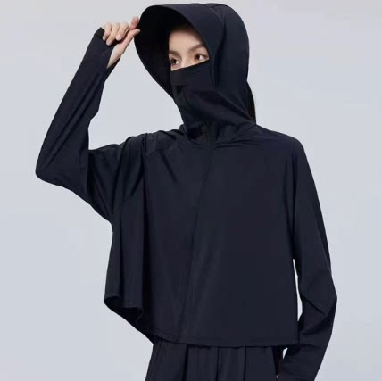 一号童品社 23108黑胶帽檐防晒衣【F85】