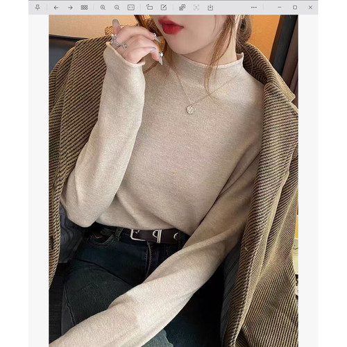 一号童品社 半高领内搭打底衫【L89】