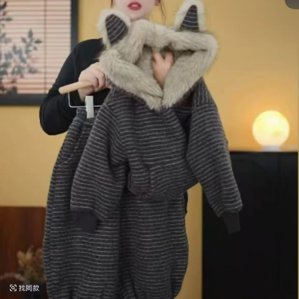 一号童品社 A2146儿童加绒条纹卫裤【A40】以实物为主