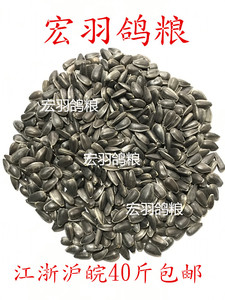 黑珍珠小瓜子/葵花子/油葵籽 鸟食 仓鼠零食鸟粮鸽粮40斤