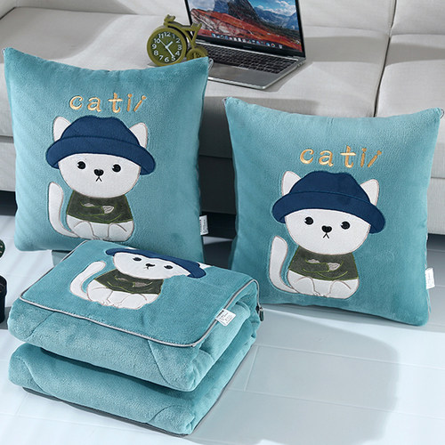 冬加厚保暖抱枕被子两用