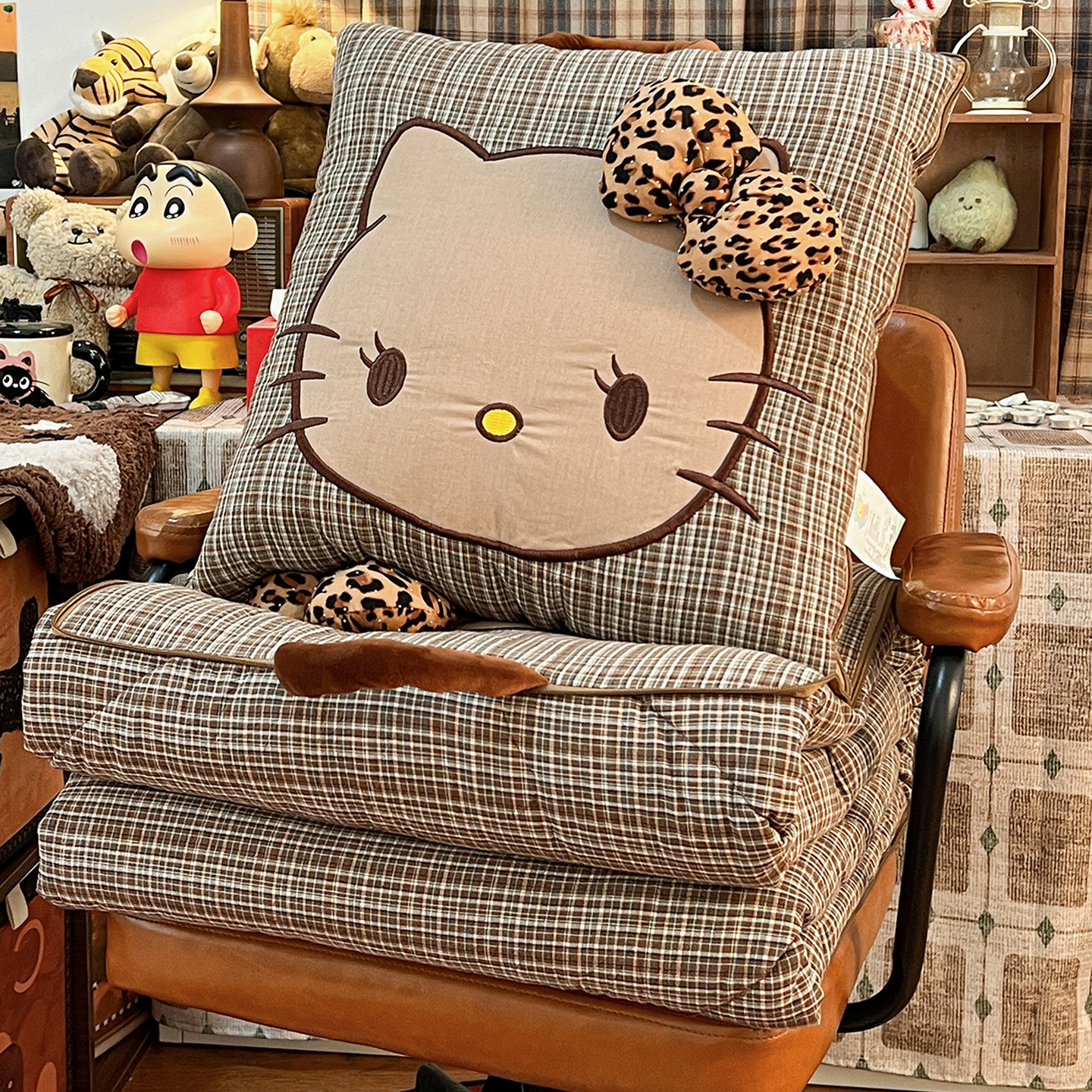 hellokitty猫全棉抱枕被子两用办公室午睡空调毯纯棉车载沙发靠垫