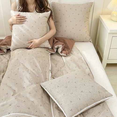 全棉清新抱枕被子两用纯棉