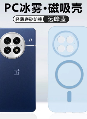 iBrave适用于一加13手机壳新款1+13T磁吸1加12冰雾硬壳oneplus11magsafe无线充电11R半透明10r磨砂简约保护套