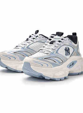 25新款MLB情侣运动鞋男女NY复古老爹鞋厚底增高休闲鞋3ASHWD15N