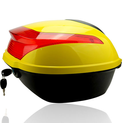 摩托车尾箱后备箱 电动车尾箱 带底板 改良材质 工具箱