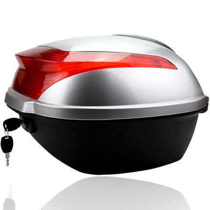 摩托车尾箱后备箱 电动车尾箱 带底板 改良材质 工具箱