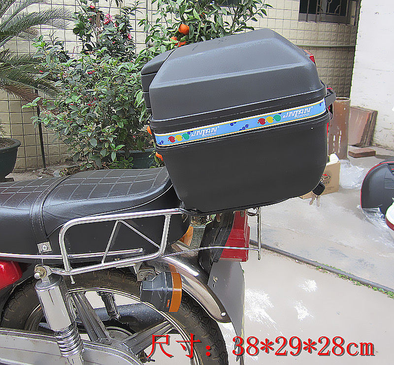 超大 精品特大号摩托车尾箱 超特大放2个头盔后备储物箱子