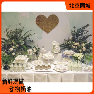 北京森林风生日派对周岁会议订婚婚礼party庆祝甜点台蛋糕台定金