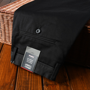 欧洲站Mingu Tommy男士秋冬季厚款奢华天丝免烫宽松直筒休闲裤子