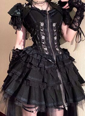 现货OZZ夏蔷薇lolita定番JSK哥特式暗黑辣妹洛丽塔连衣裙原创正品