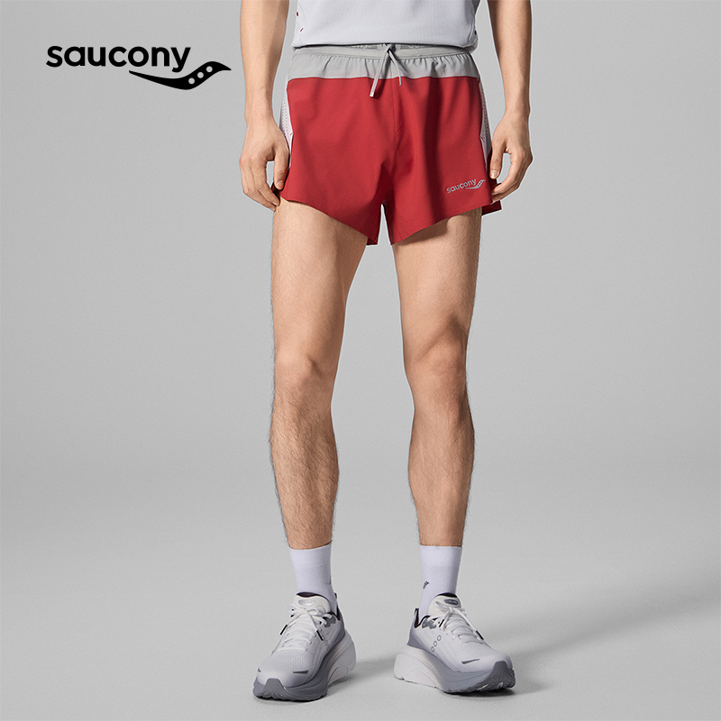Saucony索康尼灵魂跑者系列男款运动短裤薄款时尚百搭舒适透气