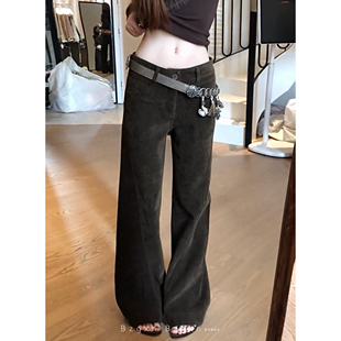 暴走高仙女175高个子加长180窄版女2026春秋新款微喇休闲直筒裤子