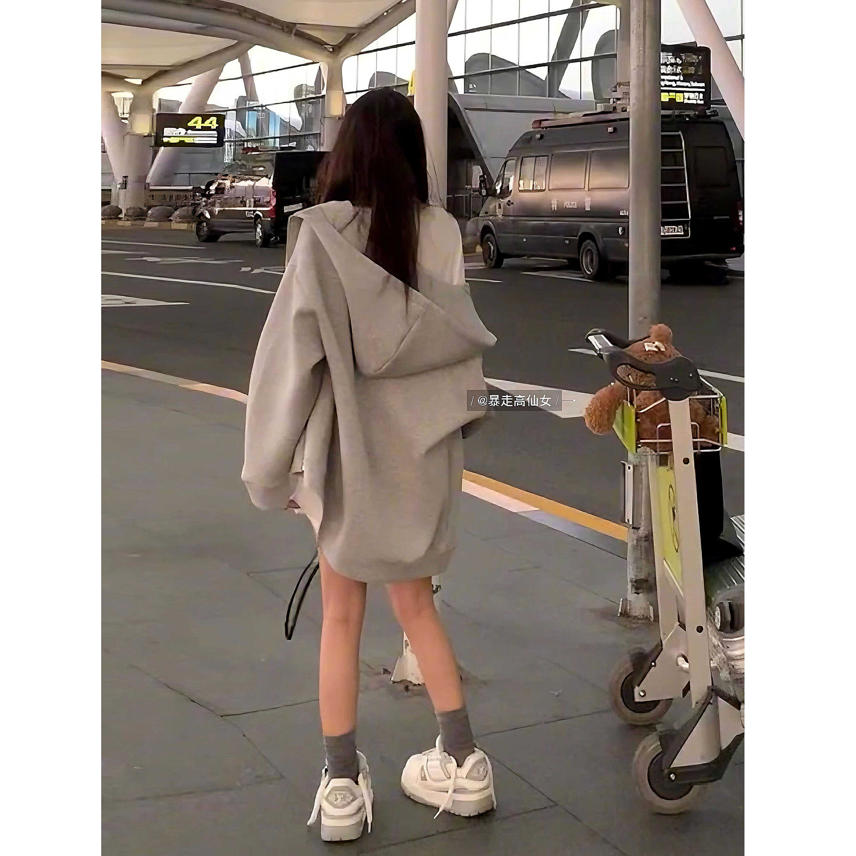 春季开衫连帽休闲卫衣外套韩系