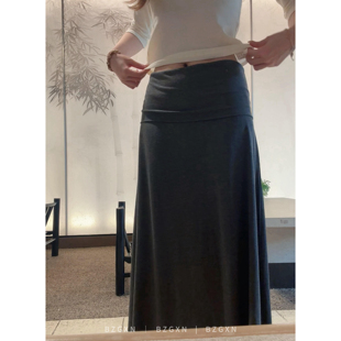暴走高仙女高个子加长半身裙女长裙到脚踝超长款面膜裙子a字垂感
