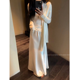 暴走高仙女高个子超长版 A字仿醋酸灵动缎面鱼尾裙半身裙女包臀裙