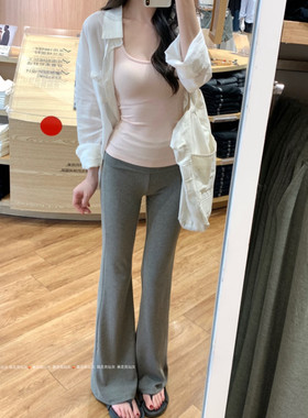 175高个子女生加长垂感微喇裤