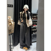 长裤 暴走高仙女175高个子加长180秋冬毛呢显瘦阔腿裤 慵懒风拖地裤