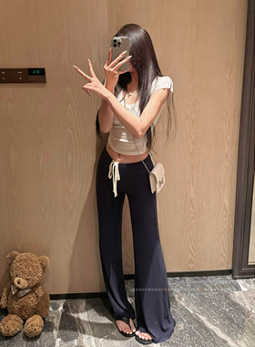 暴走高仙女175高个子加长软糯垂感舒适百搭显瘦休闲裤女拖地长裤