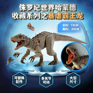 美泰侏罗纪世界哈蒙德系列 三角龙 甲盾龙 伤齿龙 迅猛龙儿童手办
