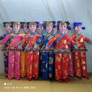 纸人童子童男童女手工艺品影视道具颜色尺寸可定佣人丫鬟成品发货