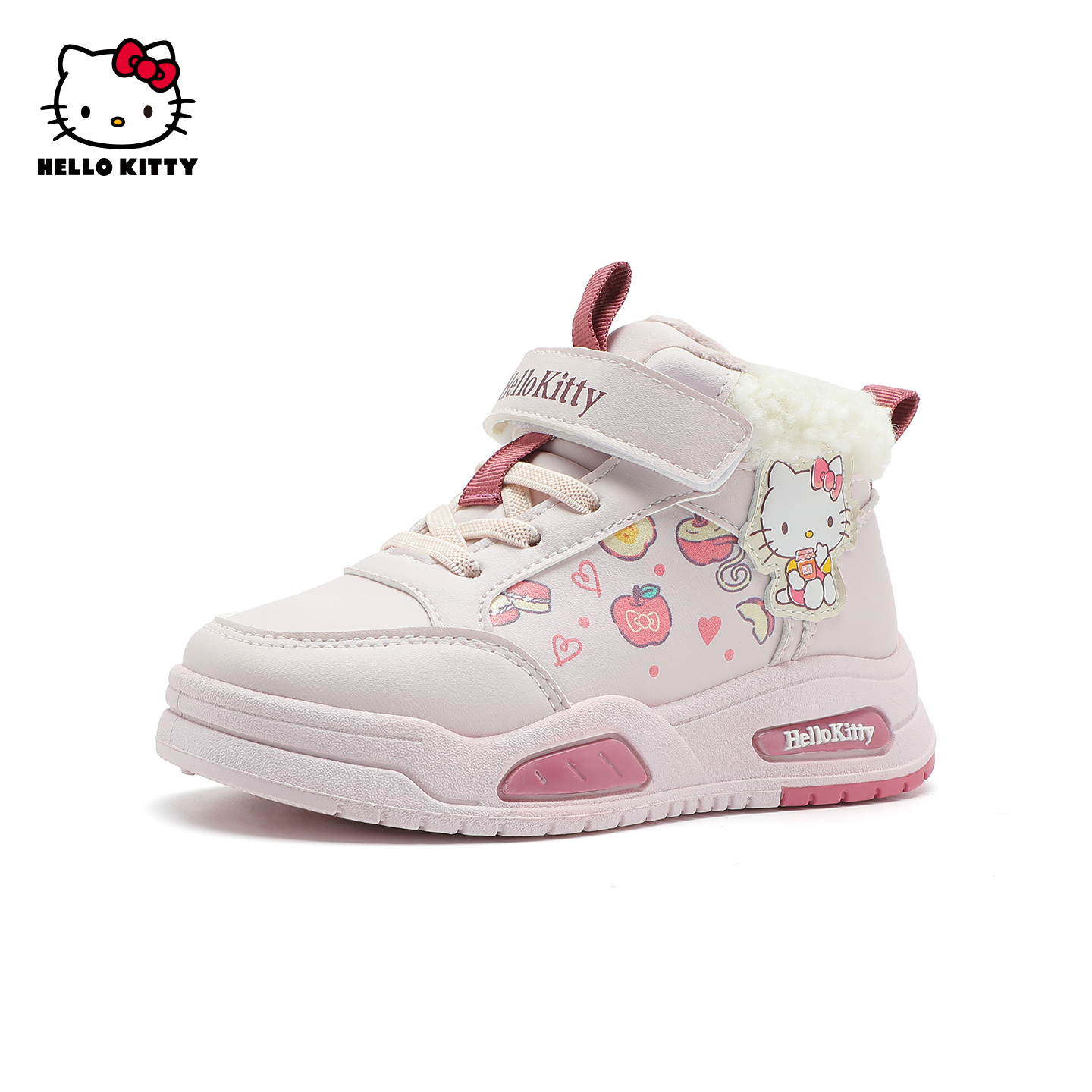 凯蒂猫女童运动鞋库洛米美乐蒂秋冬季儿童加绒保暖二棉鞋休闲板鞋