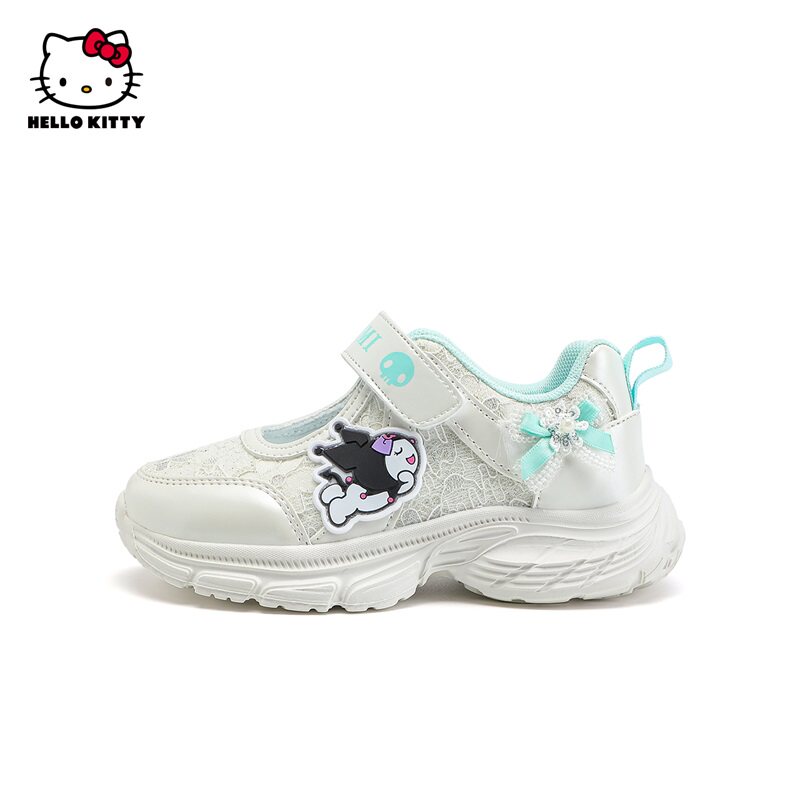 库洛米童鞋女童运动鞋2025春夏季新款休闲鞋女孩镂空透气儿童网鞋