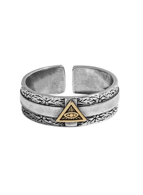 新欧美复古十字架戒指