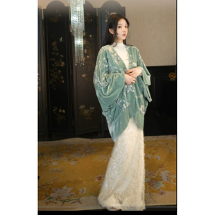 地球店10.31 20:00上新【江南初雪】新中式蕾丝丝绒半裙女