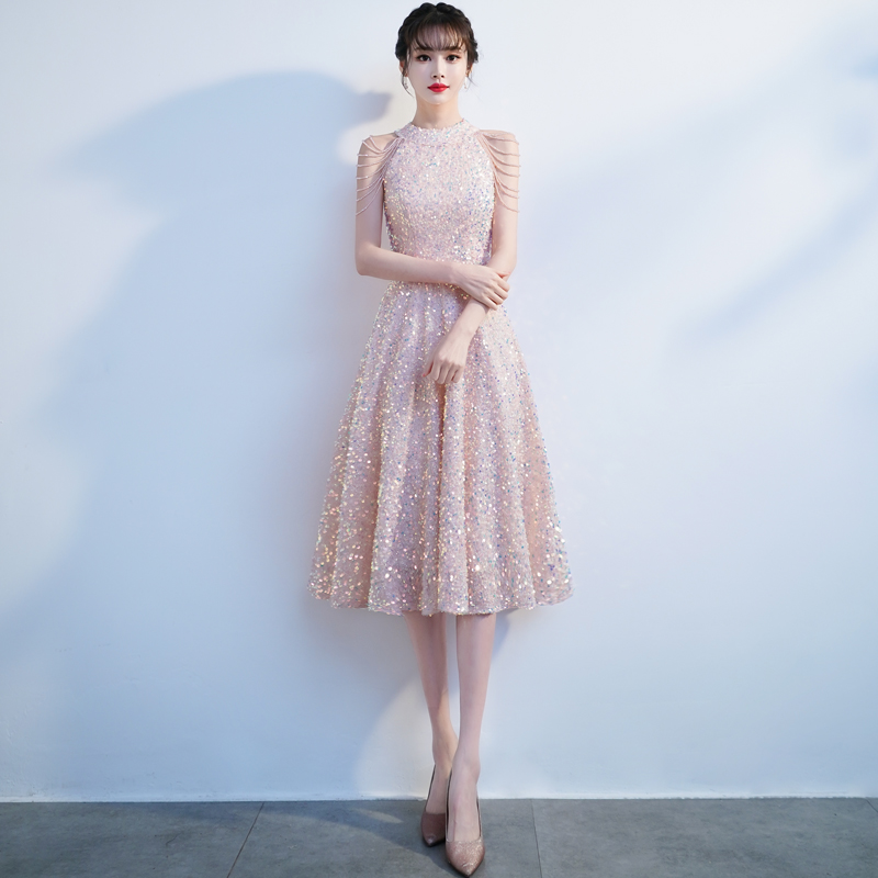 Elite advanced fuchsia evening dress, suitable for teen, Birthday gift, high-quality style