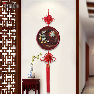 玄关墙面装饰品高级感入户门挂饰过道墙上中国结墙壁遮丑福字挂件