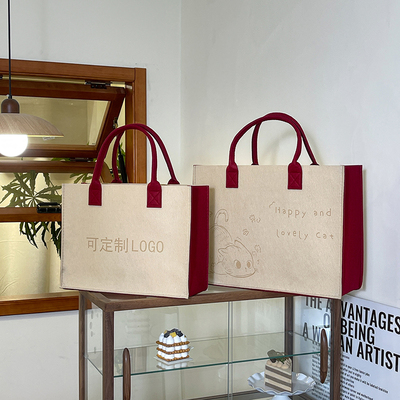 毛毡包手提袋定制图案logo