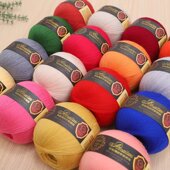 三利100%羊毛开司米毛线A238奥塞塔尼针织绒机织细线纯毛宝宝绒线