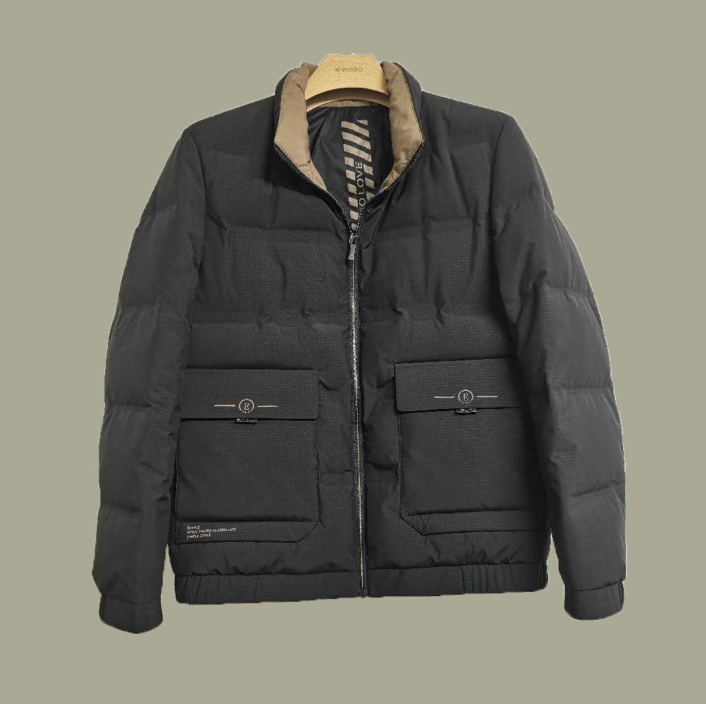 D234026360爱登堡男装冬装2023新款休闲服白鸭绒羽绒服尼克服