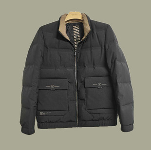 休闲服白鸭绒羽绒服尼克服 2023新款 D234026360爱登堡男装 冬装