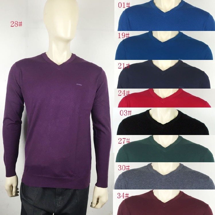 爱登堡男装正品秋冬多色薄毛衣