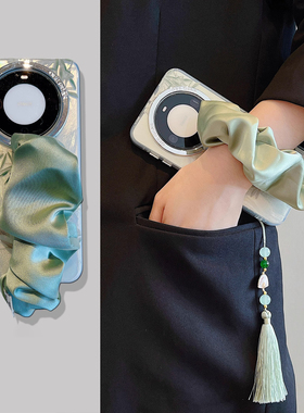 日本PARCE DOLL适用华为pura70pro+手机壳mate60/70pro流苏丝巾腕带mate40pro高级感mate50pro女Ultra全包