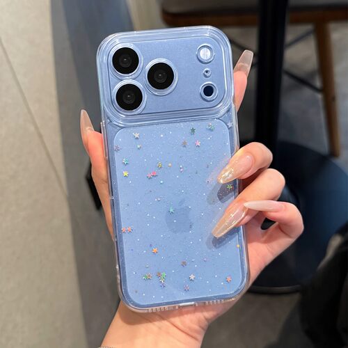 日本DEMIU适用苹果18pro手机壳iphone18promax透明新款17promax闪粉星星17pro超火16ins风15高级感17全包