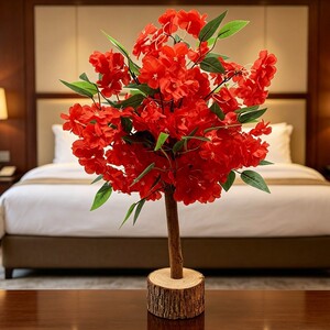 DIY小清新樱花仿真花摆件