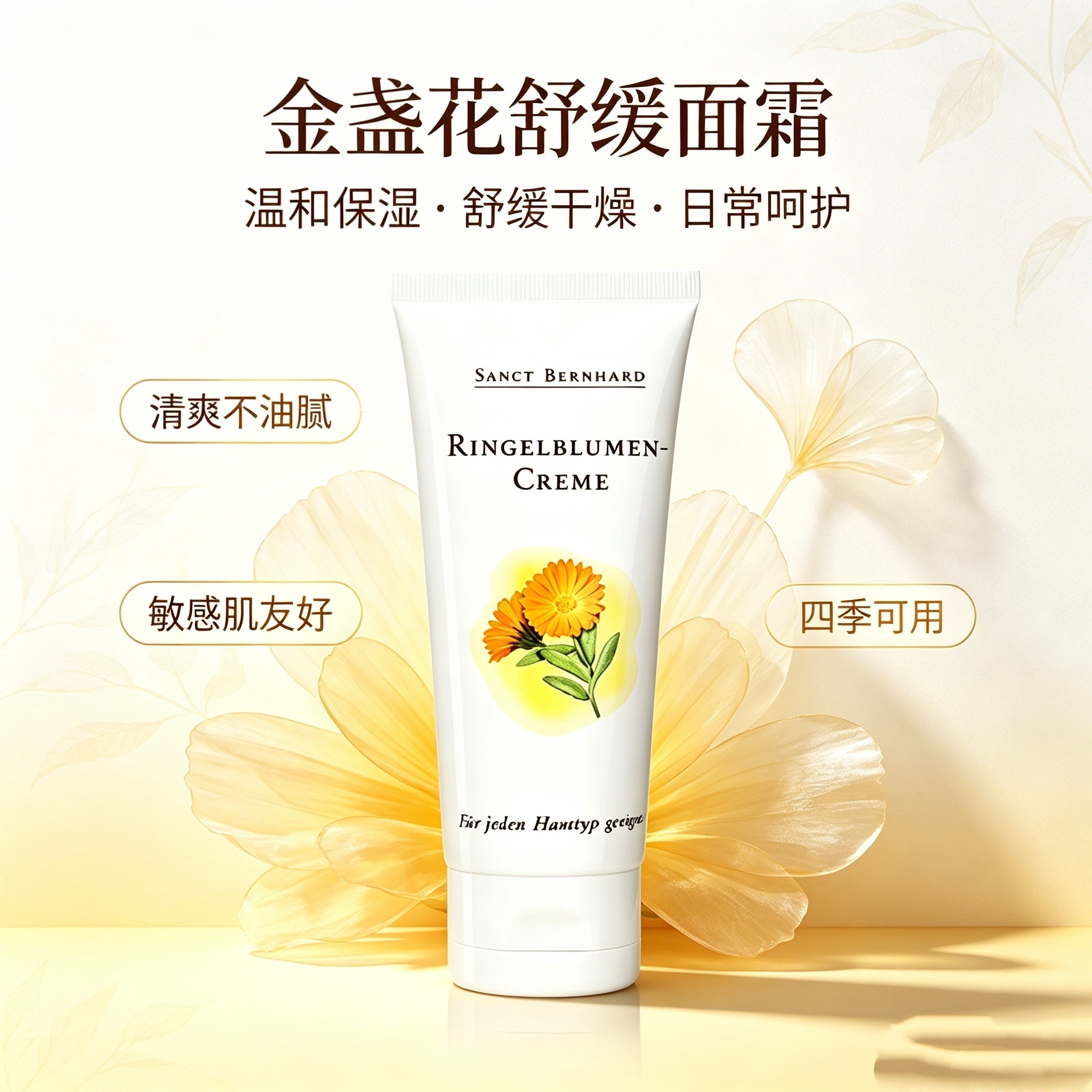 德国Sanct金盏花膏湿疹过敏膏