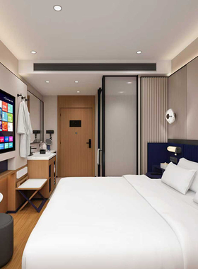 酒店家具标间全套民宿客房床头定制专用床箱全季快捷旅馆用床大床