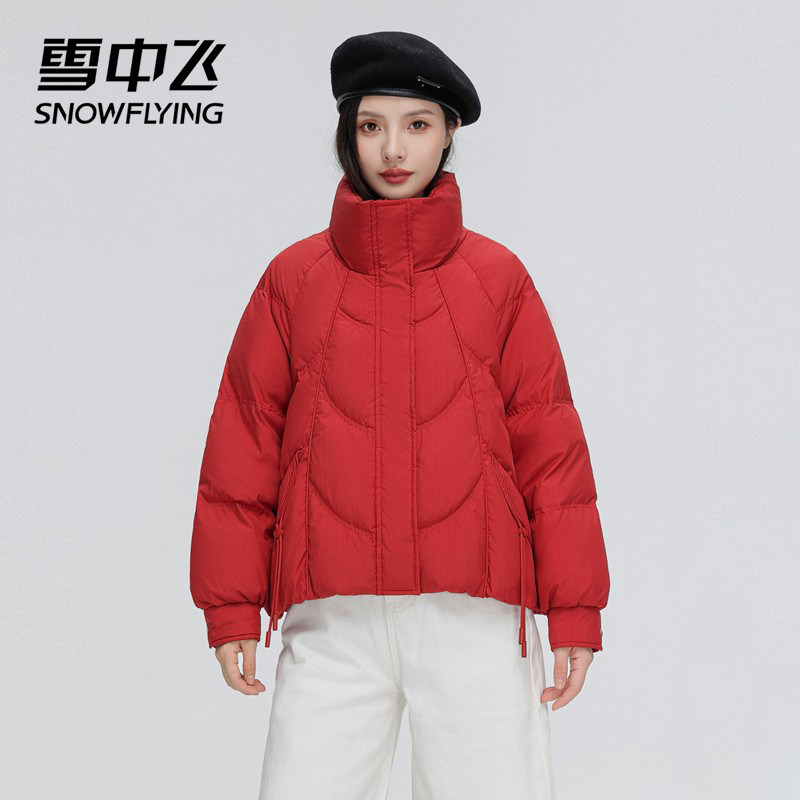 雪中飞短款面包服羽绒服