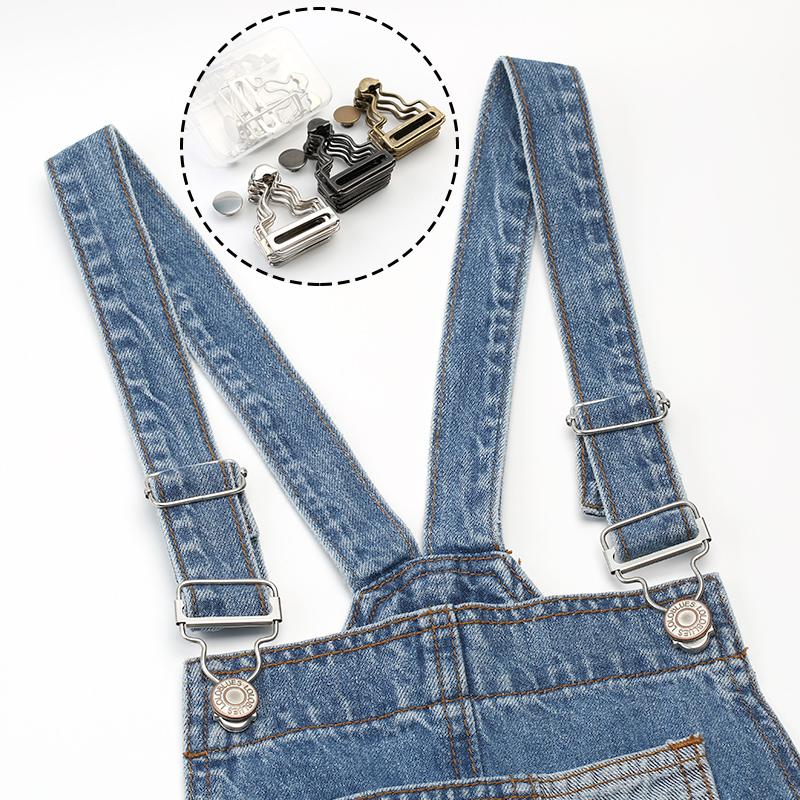 金属背带裤扣葫芦扣牛仔裤纽扣女装背带挂钩日字扣可调节钮扣扣子