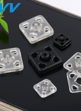 纽扣透明子母扣衬衣隐形摁扣四方黑色暗扣手缝扣按扣揿扣钮扣扣子