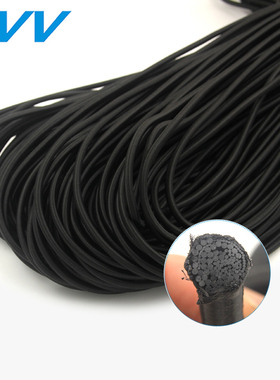 高弹力松紧绳躺椅绳子彩色细圆形橡皮筋黑色加粗松紧带辅料裤子绳